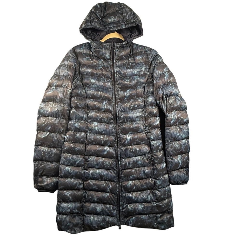 Mountain Warehouse 4 Florence Long Rare Grid Print Padded Jacket Puffer Coat EUC